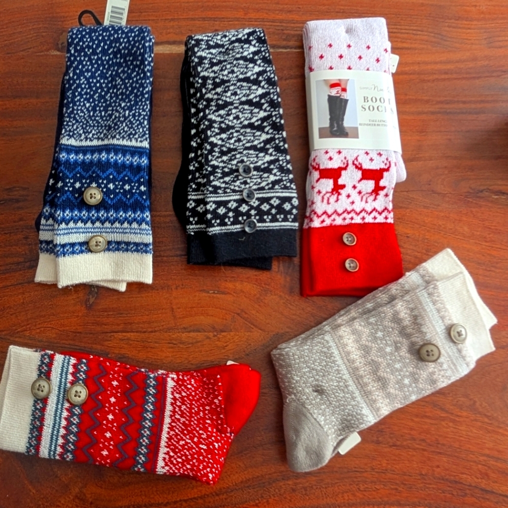 5 x Simply Noelle Boot Socks